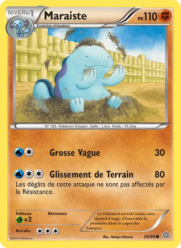 Scan HD carte Pokémon Maraiste 39/98 — Origines Antiques
