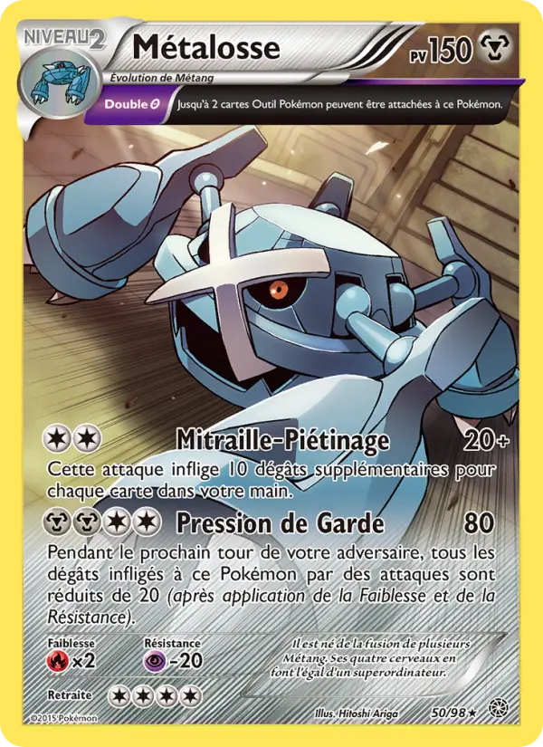 Scan HD carte Pokémon Métalosse 50/98 — Origines Antiques