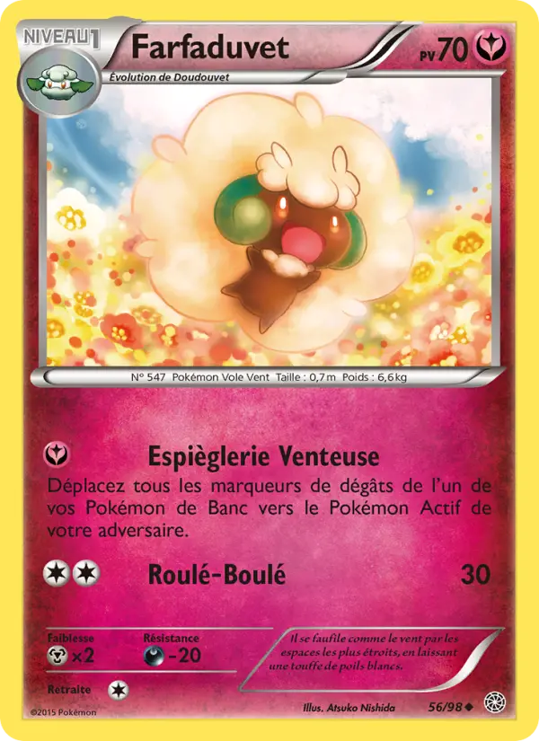 Scan HD carte Pokémon Farfaduvet 56/98 — Origines Antiques