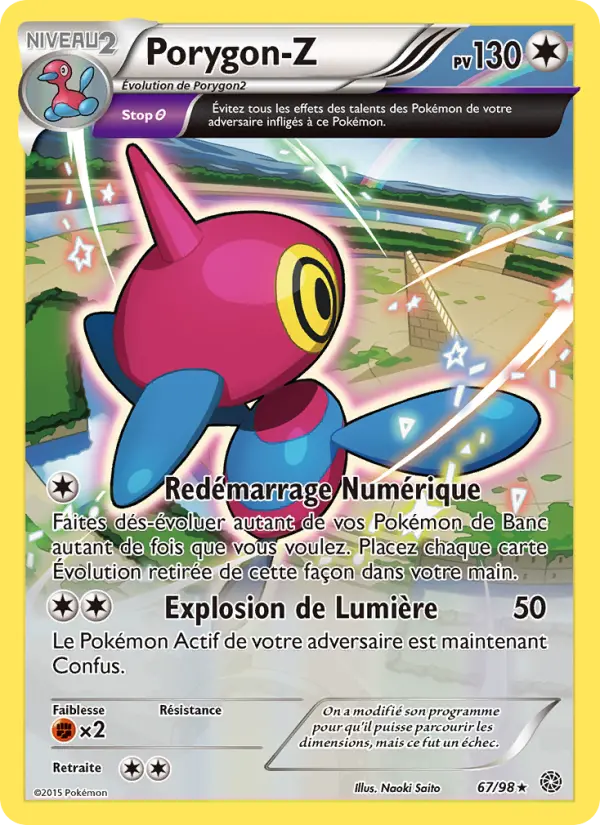 Scan HD carte Pokémon Porygon-Z 67/98 — Origines Antiques