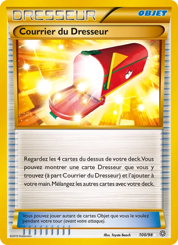 Scan HD carte Pokémon Courrier du Dresseur 100/98 — Origines Antiques