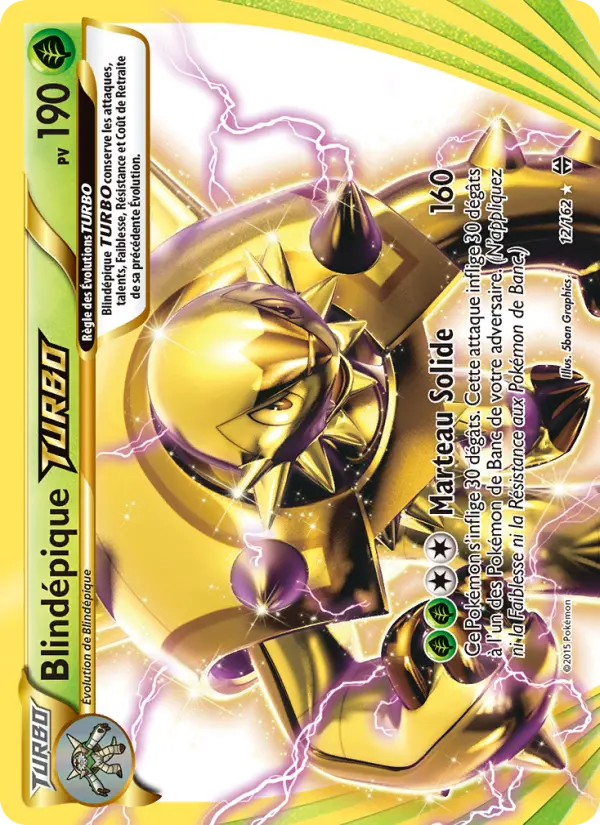 Scan HD carte Pokémon Blindépique TURBO 12/162 — Impulsion Turbo