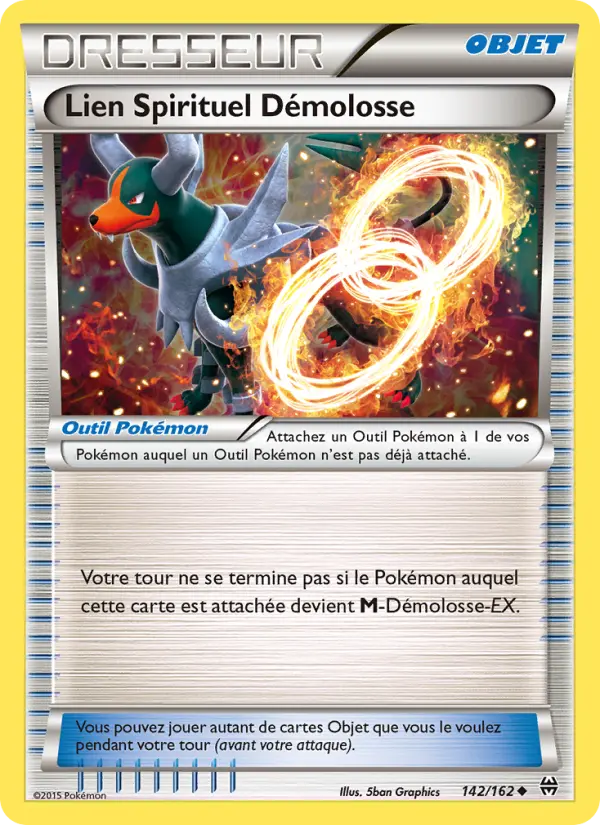 Scan HD carte Pokémon Lien Spirituel Démolosse 142/162 — Impulsion Turbo