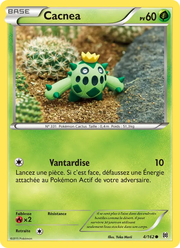 Scan HD carte Pokémon Cacnea 4/162 — Impulsion Turbo