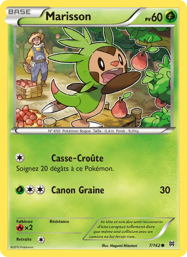 Scan HD carte Pokémon Marisson 7/162 — Impulsion Turbo