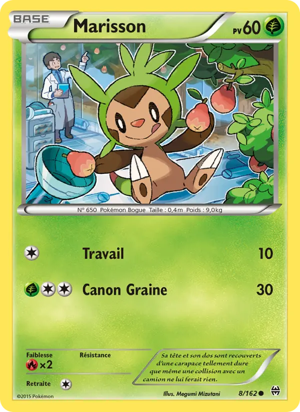 Scan HD carte Pokémon Marisson 8/162 — Impulsion Turbo