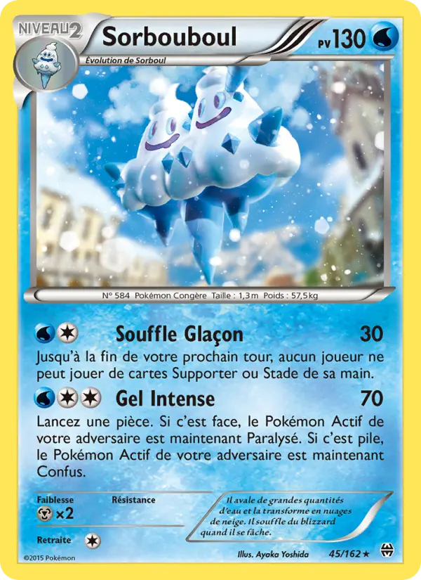 Scan HD carte Pokémon Sorbouboul 45/162 — Impulsion Turbo