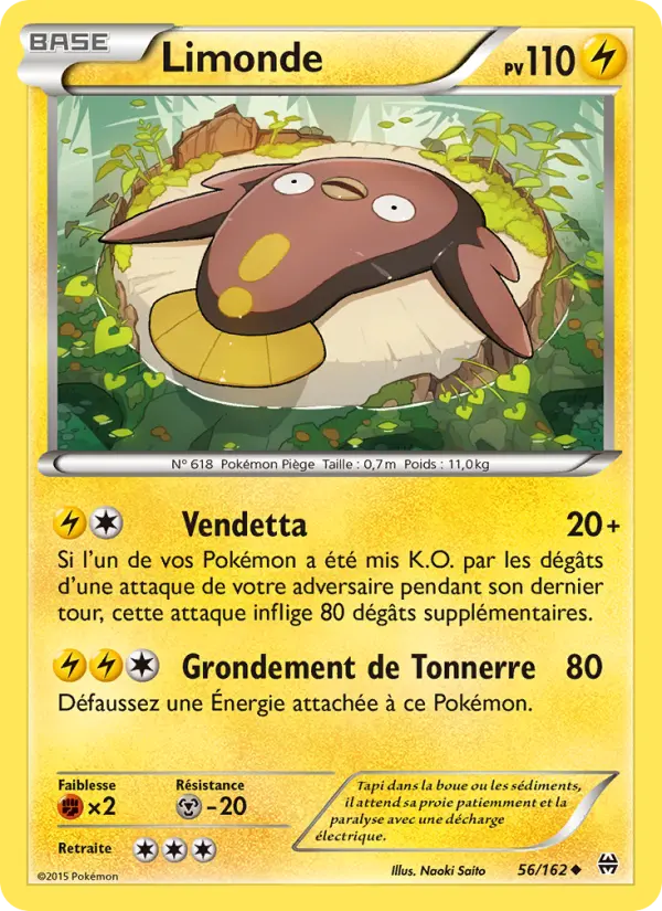 Scan HD carte Pokémon Limonde 56/162 — Impulsion Turbo