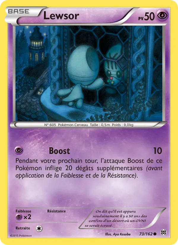 Scan HD carte Pokémon Lewsor 73/162 — Impulsion Turbo