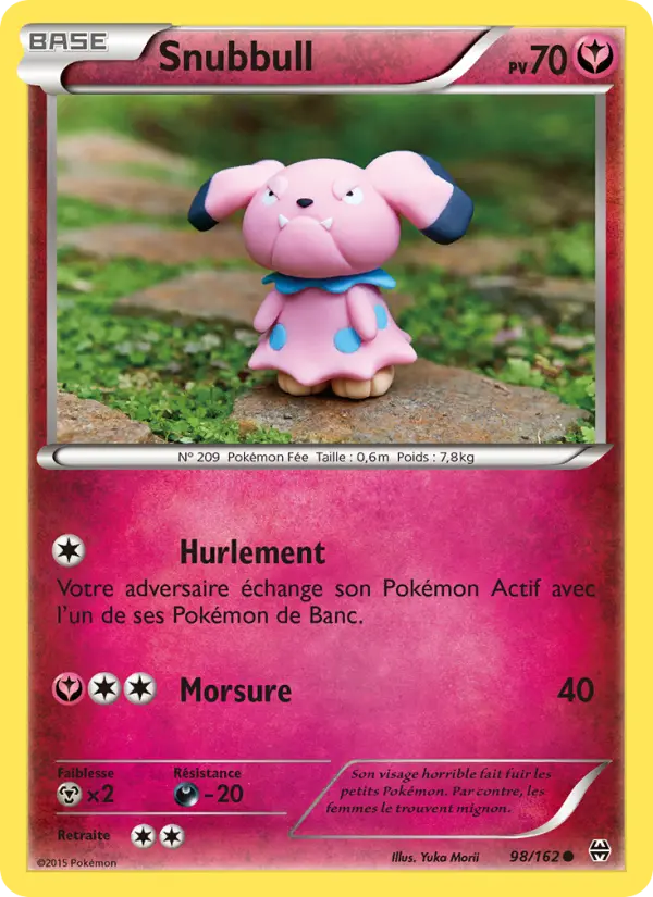 Scan HD carte Pokémon Snubbull 98/162 — Impulsion Turbo