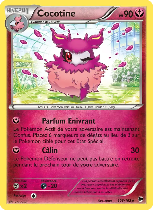 Scan HD carte Pokémon Cocotine 106/162 — Impulsion Turbo