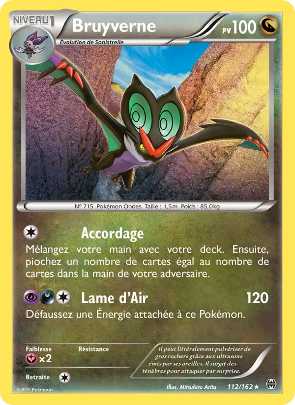 Scan HD carte Pokémon Bruyverne 112/162 — Impulsion Turbo