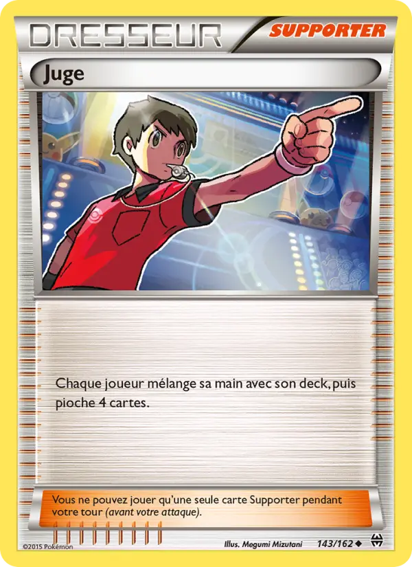 Scan HD carte Pokémon Juge 143/162 — Impulsion Turbo