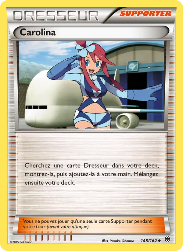 Scan HD carte Pokémon Carolina 148/162 — Impulsion Turbo