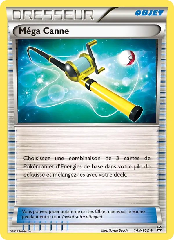 Scan HD carte Pokémon Méga Canne 149/162 — Impulsion Turbo