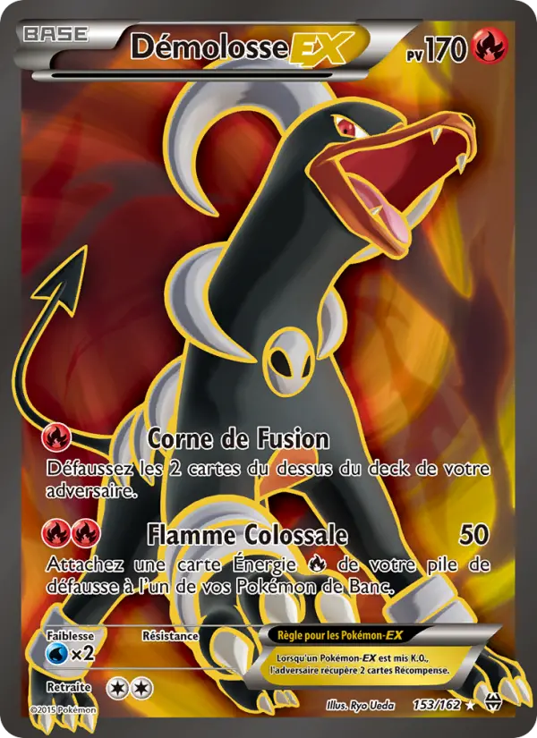 Scan HD carte Pokémon Démolosse EX 153/162 — Impulsion Turbo