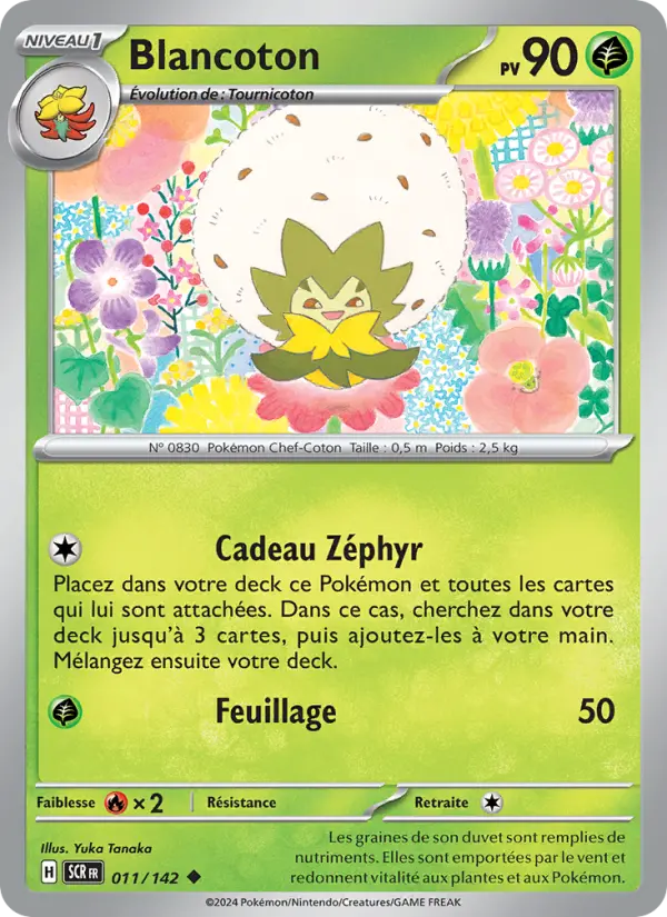 Scan HD carte Pokémon Blancoton 011/142 — Couronne Stellaire