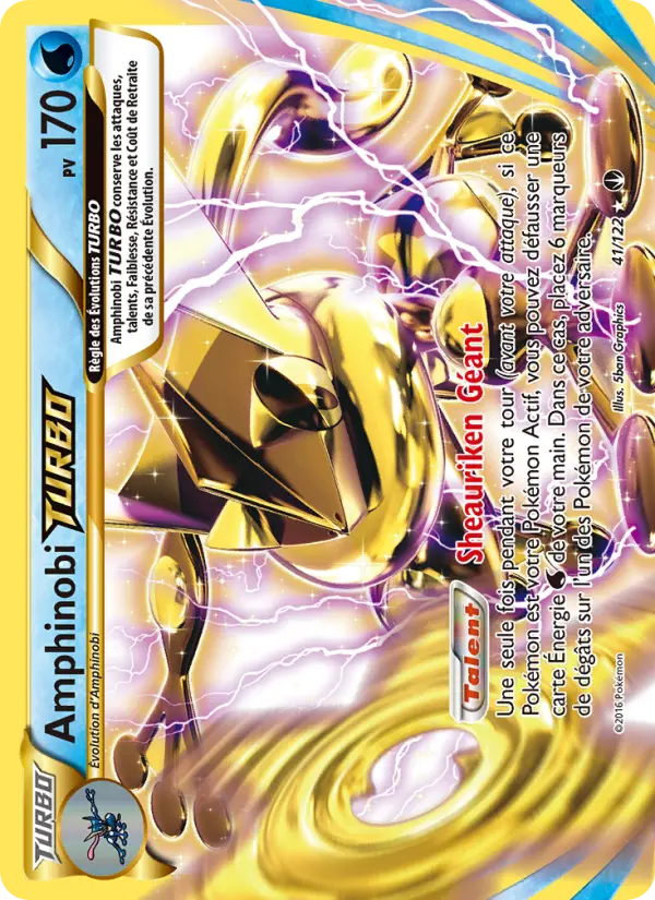 Scan HD carte Pokémon Amphinobi TURBO 41/122 — Rupture Turbo