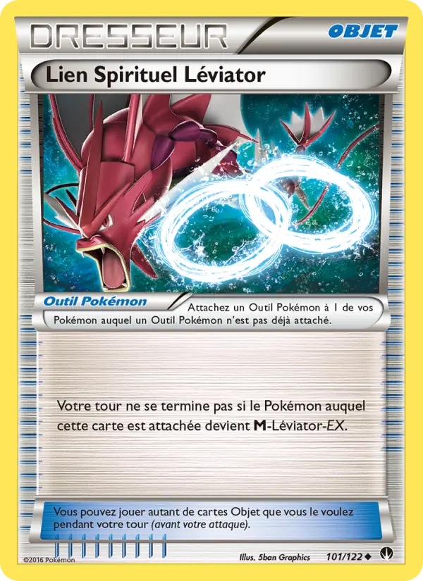 Scan HD carte Pokémon Lien Spirituel Léviator 101/122 — Rupture Turbo