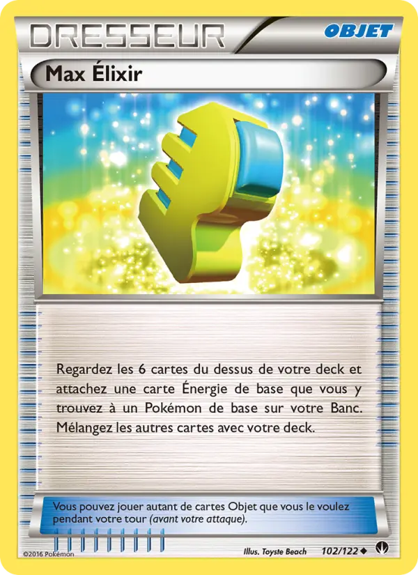 Scan HD carte Pokémon Max Élixir 102/122 — Rupture Turbo