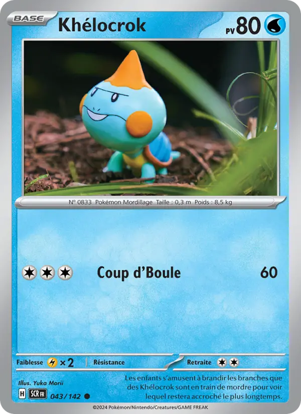 Scan HD carte Pokémon Khélocrok 043/142 — Couronne Stellaire