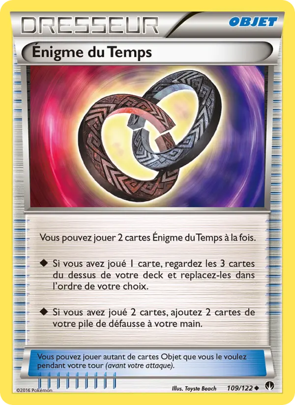 Scan HD carte Pokémon Énigme du Temps 109/122 — Rupture Turbo