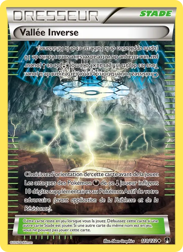 Scan HD carte Pokémon Vallée Inverse 110/122 — Rupture Turbo