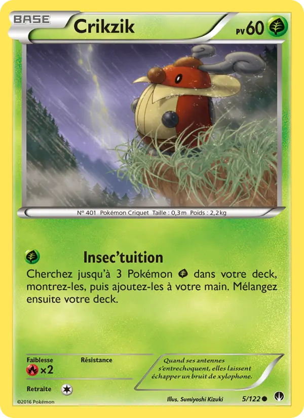 Scan HD carte Pokémon Crikzik 5/122 — Rupture Turbo