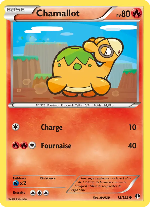 Scan HD carte Pokémon Chamallot 12/122 — Rupture Turbo