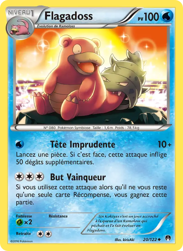 Scan HD carte Pokémon Flagadoss 20/122 — Rupture Turbo