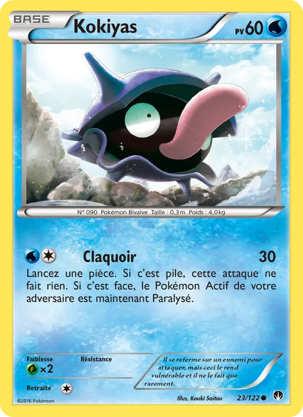 Scan HD carte Pokémon Kokiyas 23/122 — Rupture Turbo