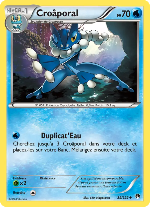 Scan HD carte Pokémon Croâporal 39/122 — Rupture Turbo