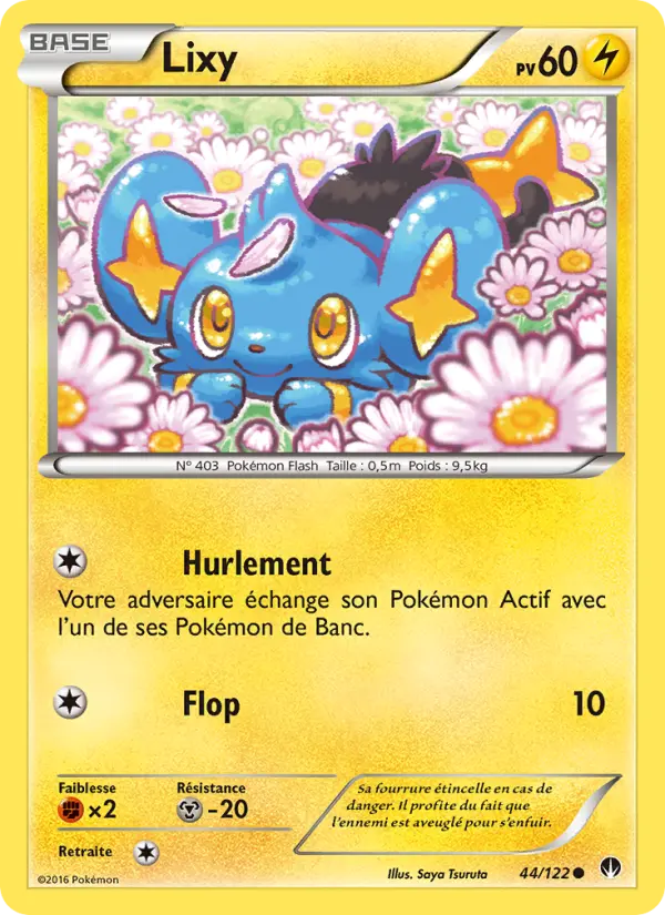 Scan HD carte Pokémon Lixy 44/122 — Rupture Turbo