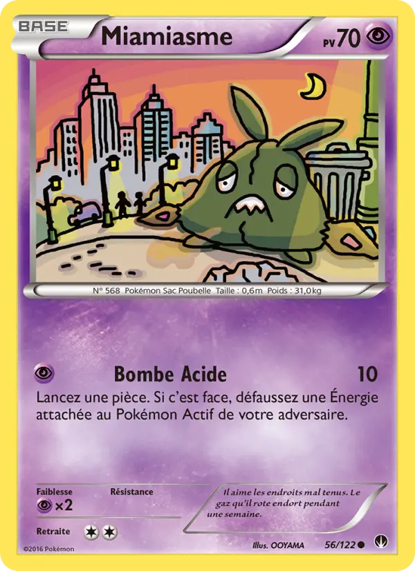 Scan HD carte Pokémon Miamiasme 56/122 — Rupture Turbo
