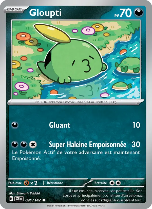 Scan HD carte Pokémon Gloupti 091/142 — Couronne Stellaire