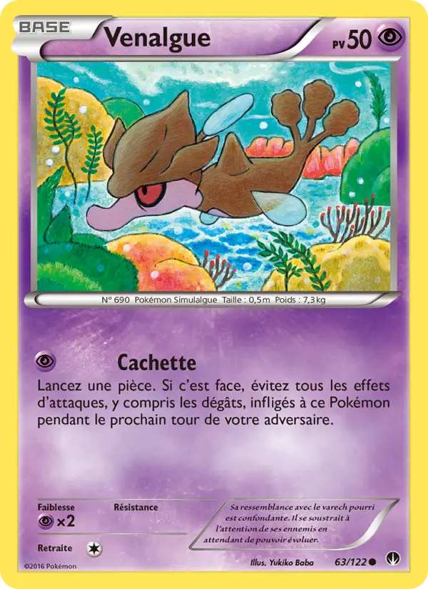 Scan HD carte Pokémon Venalgue 63/122 — Rupture Turbo