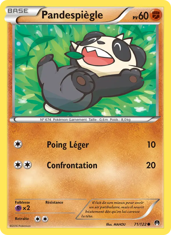 Scan HD carte Pokémon Pandespiègle 71/122 — Rupture Turbo