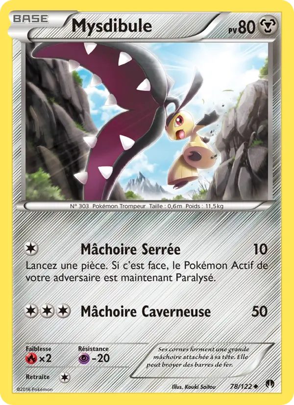 Scan HD carte Pokémon Mysdibule 78/122 — Rupture Turbo