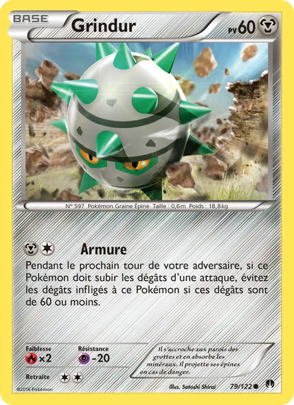 Scan HD carte Pokémon Grindur 79/122 — Rupture Turbo