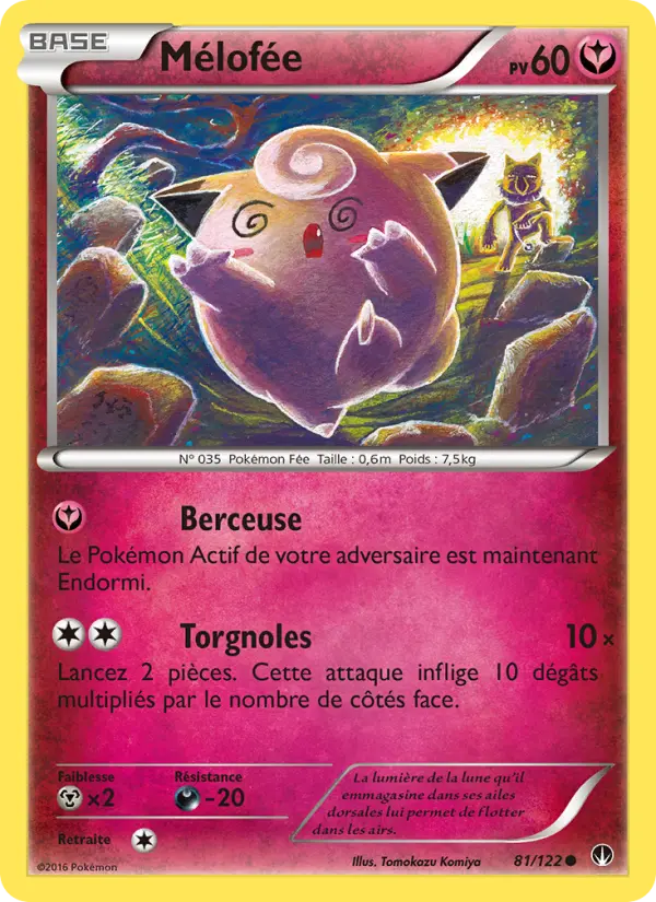 Scan HD carte Pokémon Mélofée 81/122 — Rupture Turbo