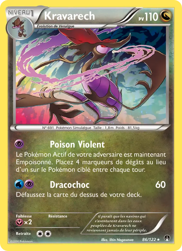 Scan HD carte Pokémon Kravarech 86/122 — Rupture Turbo
