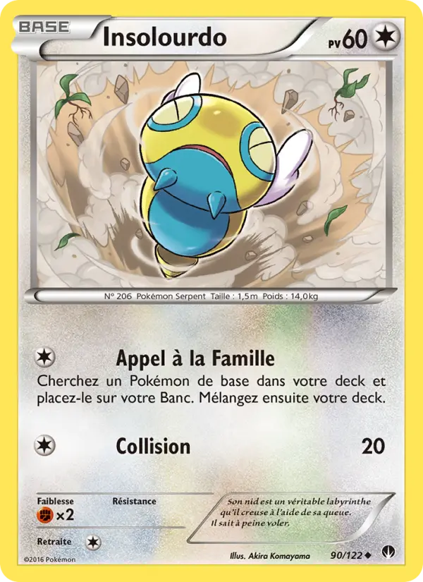 Scan HD carte Pokémon Insolourdo 90/122 — Rupture Turbo