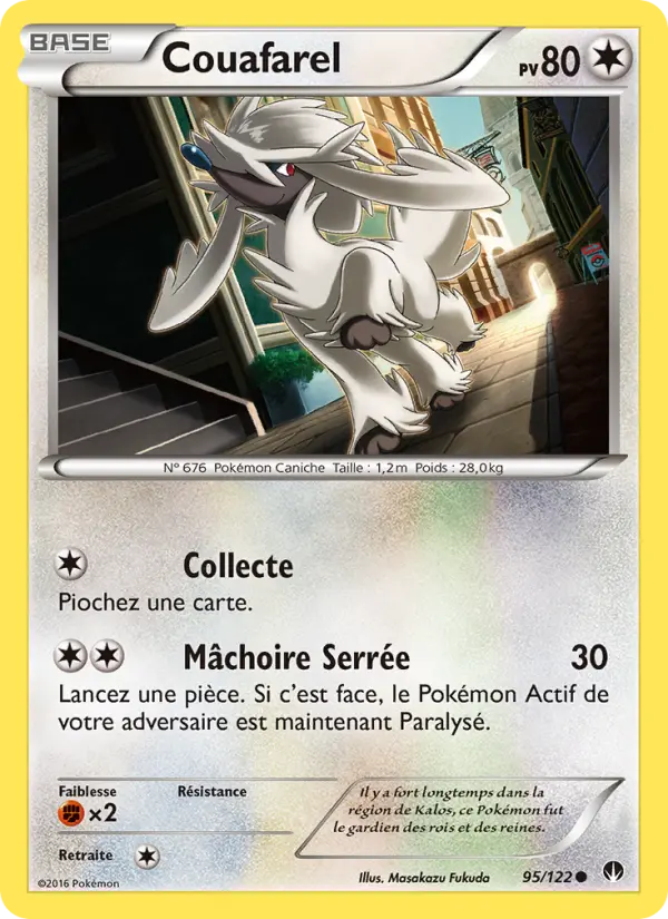Scan HD carte Pokémon Couafarel 95/122 — Rupture Turbo