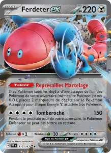 Carte Pokemon Ferdeter-ex 110/142 Couronne Stellaire