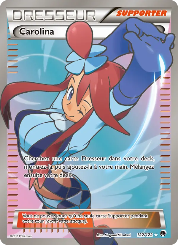 Scan HD carte Pokémon Carolina 122/122 — Rupture Turbo