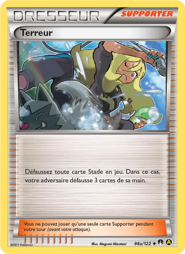 Scan HD carte Pokémon Terreur 98a/122 — Rupture Turbo