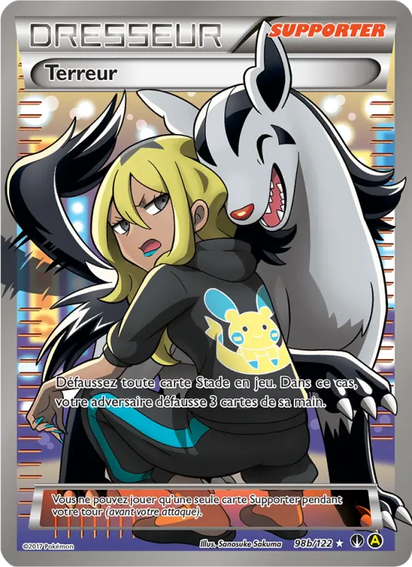 Scan HD carte Pokémon Terreur 98b/122 — Rupture Turbo