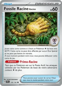 Carte Pokemon Fossile Racine Ancien 130/142 Couronne Stellaire
