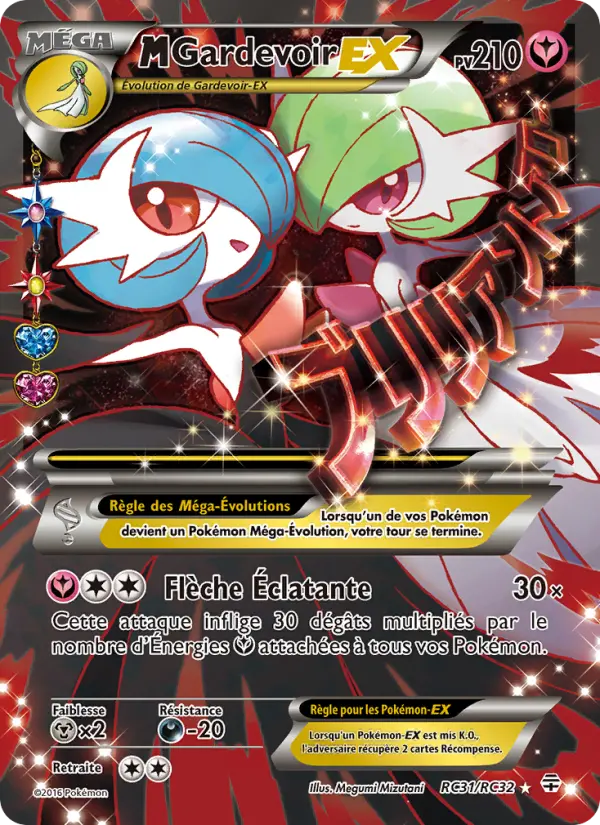 Scan HD carte Pokémon M-Gardevoir-EX RC31/83 — Générations