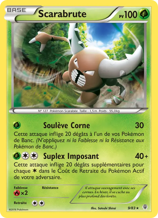 Scan HD carte Pokémon Scarabrute 9/83 — Générations
